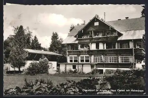 AK Oberstdorf im Allgäu, Haus Castell mit Nebenhaus