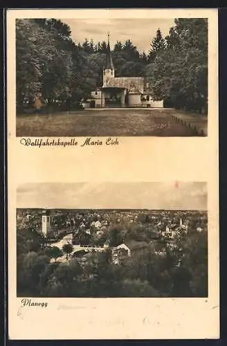 AK Planegg, Wallfahrtskirche Maria Eich, Ortsansicht