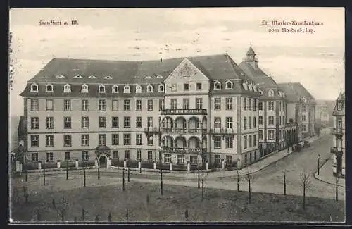 AK Frankfurt a. M., St. Marien-Krankenhaus vom Nordendplatz