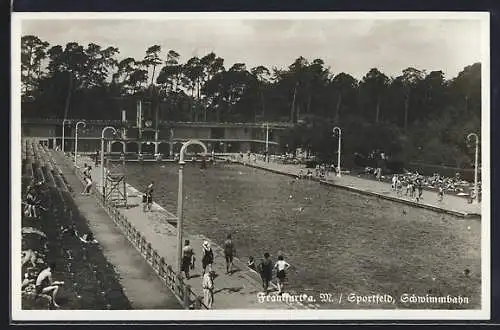 AK Frankfurt-Niederrad, Schwimmbahn am Sportfeld