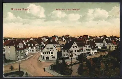 AK Donaueschingen, Partie vom neuen Stadtteil