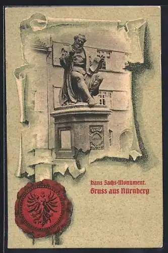 AK Nürnberg, Hans-Sachs Monument
