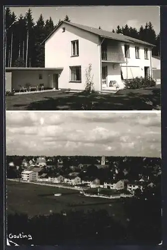 AK Gauting, Partie an einem Wohnhaus, Gesamtansicht
