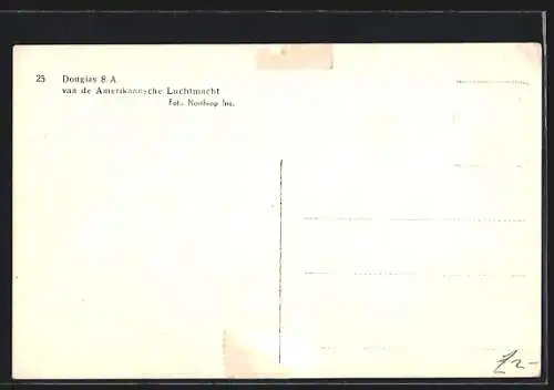 AK US-amerikanisches Flugzeug vom Typ Douglas 8 A