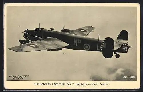 AK Handley Page Halifax Long Distance Heavy Bomber