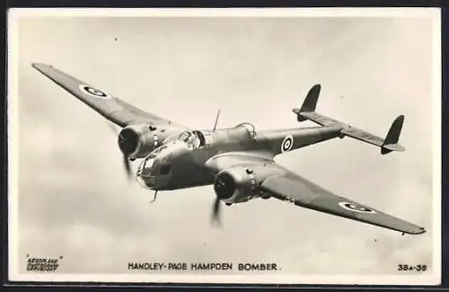 AK Bomber der Royal Air Force vom Typ Handley-Page Hampden