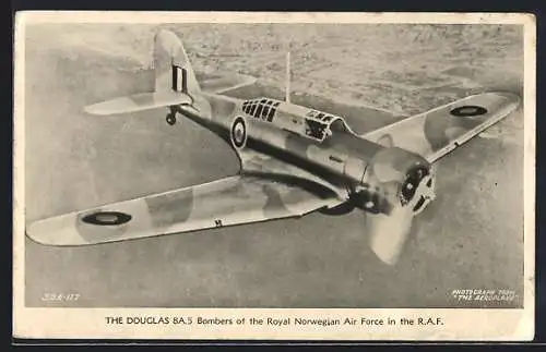 AK The Douglas 8A.5, Bomber of the Royal Norwegian Air Force