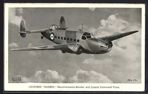 AK Lockheed Hudson, Reconnaissance-Bomber and Coastal Command Plane