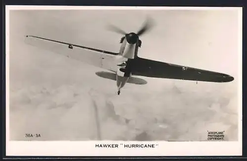 AK Aircraft Hawker Hurricane above the clouds