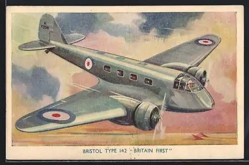 Künstler-AK Bristol Type 142 Britain First