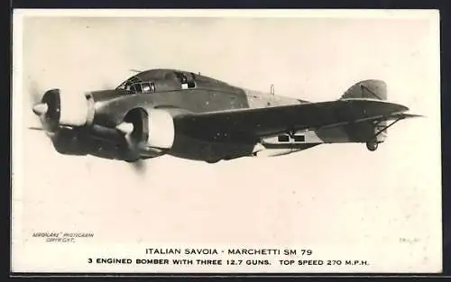 AK Italian Savoia - Marchetti Sm 79