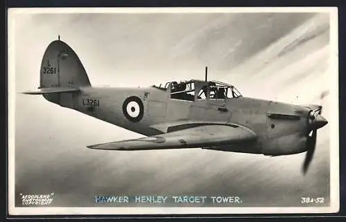 AK Hawker Henley Target Tower, Britisches Kampfflugzeug