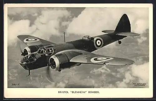 AK Bristol Blenheim Bomber, Flugzeug