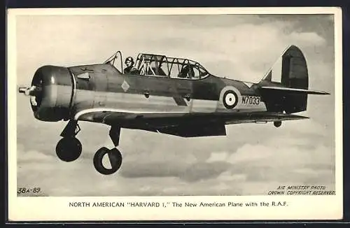 AK North American Harvard I., American Plane with the RAF