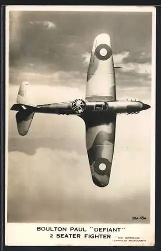 AK Flugzeug Boulton Paul Defiant, 2 Seater Fighter