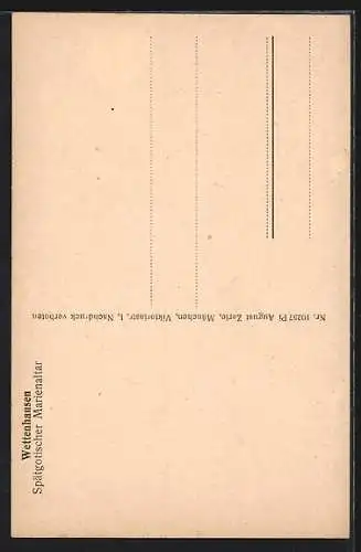 AK Wettenhausen, spätgotischer Marienaltar