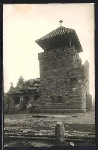 Foto-AK Loffenau, Blick auf das Gasthaus Teufelsmühle