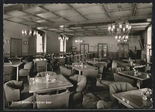 AK Waldeck am Edersee, Grüner Saal im Burghotel Schloss, Bes Karl Isenberg