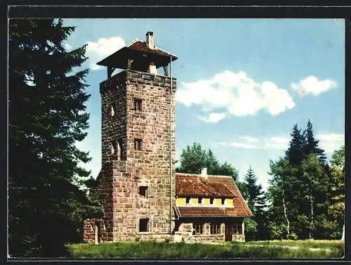 AK Loffenau im Schwarzwald, Höhengasthaus Teufelsmühle, Bes. Emil Treiber, Aussenansicht