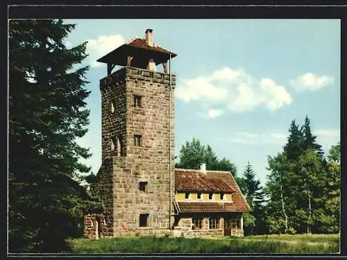 AK Loffenau im Schwarzwald, Höhengasthaus Teufelsmühle, Bes. Emil Treiber, Aussenansicht