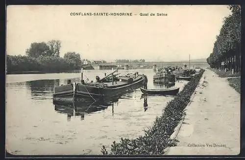 AK Conflans-Sainte-Honorine, Quai de Seine