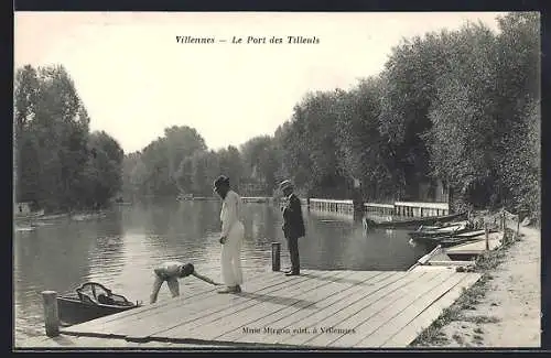 AK Villennes, Le Port des Tilleuls