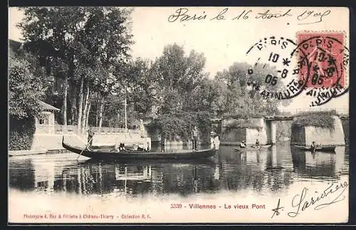 AK Villennes, Le vieux Pont