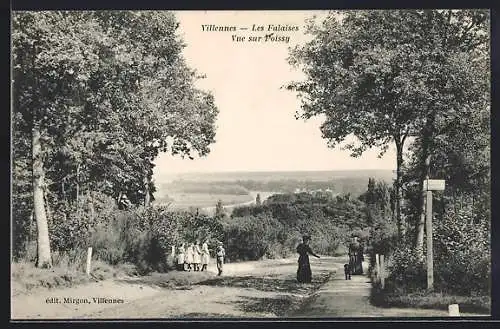 AK Villennes, Le Bois des Falaises, vue sur Poissy