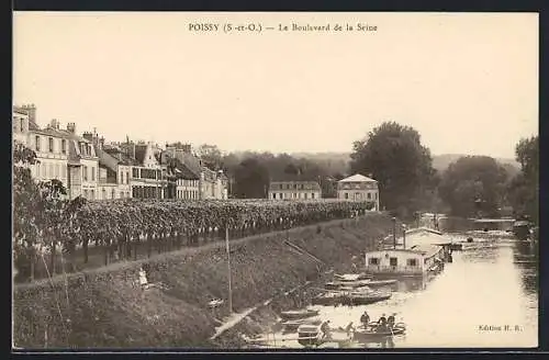 AK Poissy /S.-et-O., Le Boulevard de la Seine