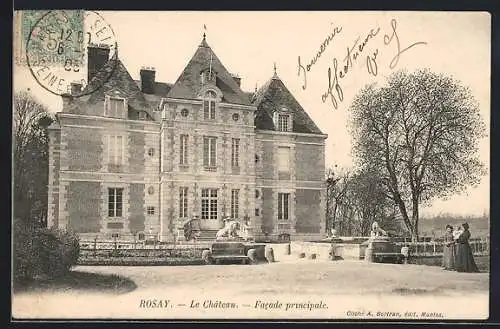 AK Rosay, Le Château, Facade principale