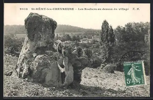 AK St-Rémy-les-Chevreuse, Les Rochers au dessus du village