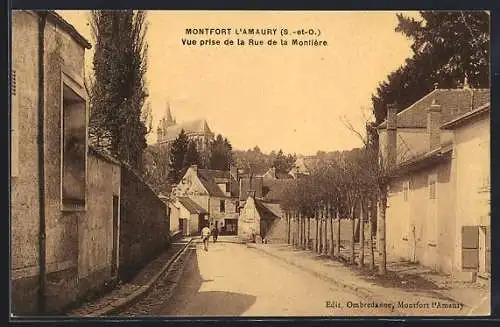 AK Montfort L`Amaury, Vue prise de la Rue de la Montière