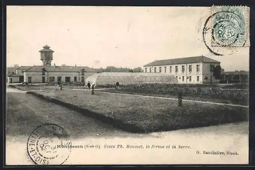 AK Montesson, École Th. Rousset, la ferme et la Serre