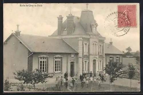 AK Civry-la-Forêt, Ecole