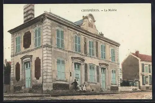 AK Crespieres, La Mairie