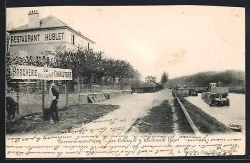 AK Carrieres-sous-Poissy, Les Ecluses et le Restaurant Hayet