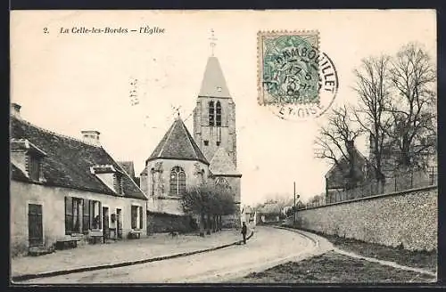 AK La Celle-les-Bordes, L`Église