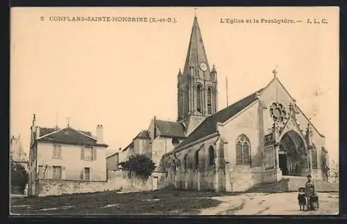 AK Conflans-Sainte-Honorine, L`Église et le Presbytére