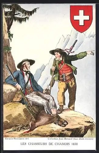 AK Les Chasseurs de Chamois 1830, Wappen