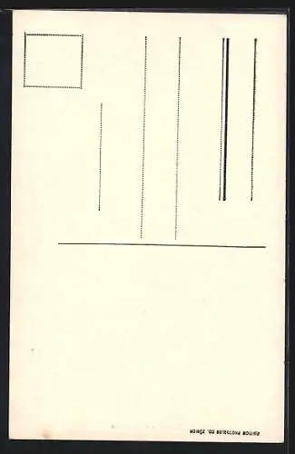AK Bernerin in Tracht vor Bergbild