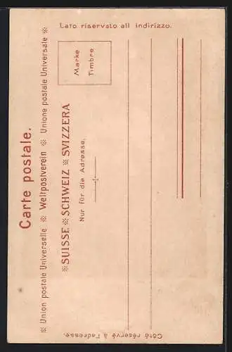 AK Mädchen in Berner Tracht