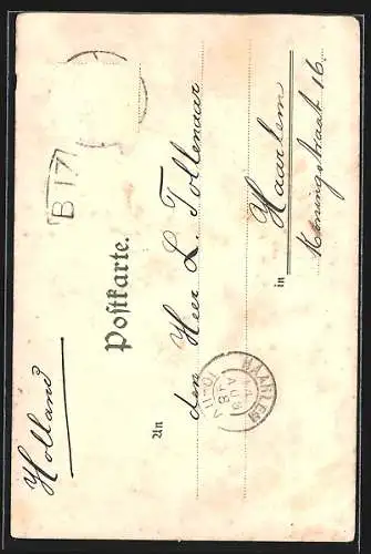 Lithographie Wiesbaden, Kurhaus, Kursaal und Musikpavillon, Grosse Fontaine