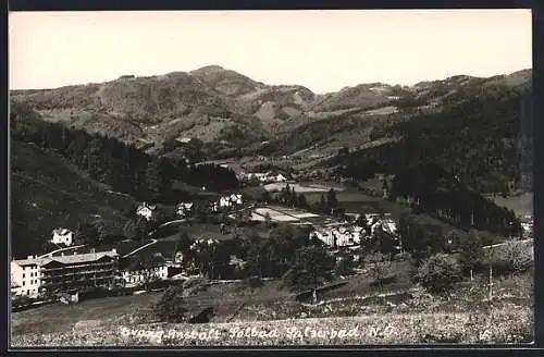 AK Kleinzell /N.-Oe., Salzerbad, Evang. Anstalt mit Umgebung aus der Vogelschau