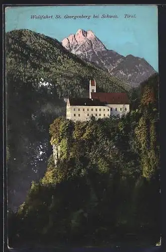 AK Stans /Tirol, St. Georgenberg bei Schwaz, Die Wallfahrt im Bergidyll