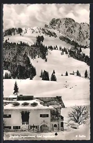AK Jungholz /Tirol, Langenschwand, Hotel Sorgschrofen im Winter