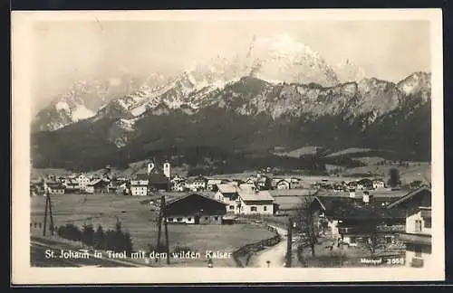 AK St. Johann in Tirol, Blick zum Ort