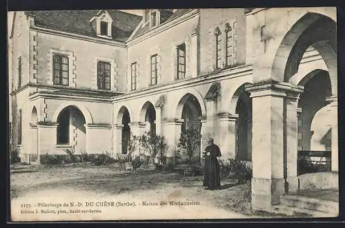 AK N.-D. du Chêne /Sarthe, Pélerinage, Maison des Missionnaires