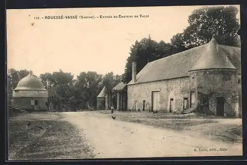 AK Rouessé-Vassé /Sarthe, Entrée du Chateau de Vassé