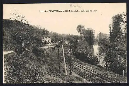 AK La Chartre-sur-le-Loir, Belle vue du Loir