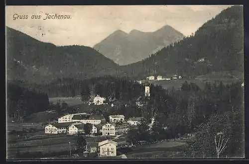 AK Jachenau, Gesamtansicht aus der Vogelschau